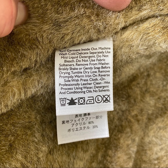 Eddie Bauer Washable Suede Vest Faux Fur Lining XL - Picture 11 of 16